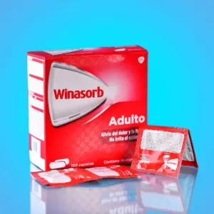 Winasorb Adulto - Alivio del dolor y fiebre (100 Tab)