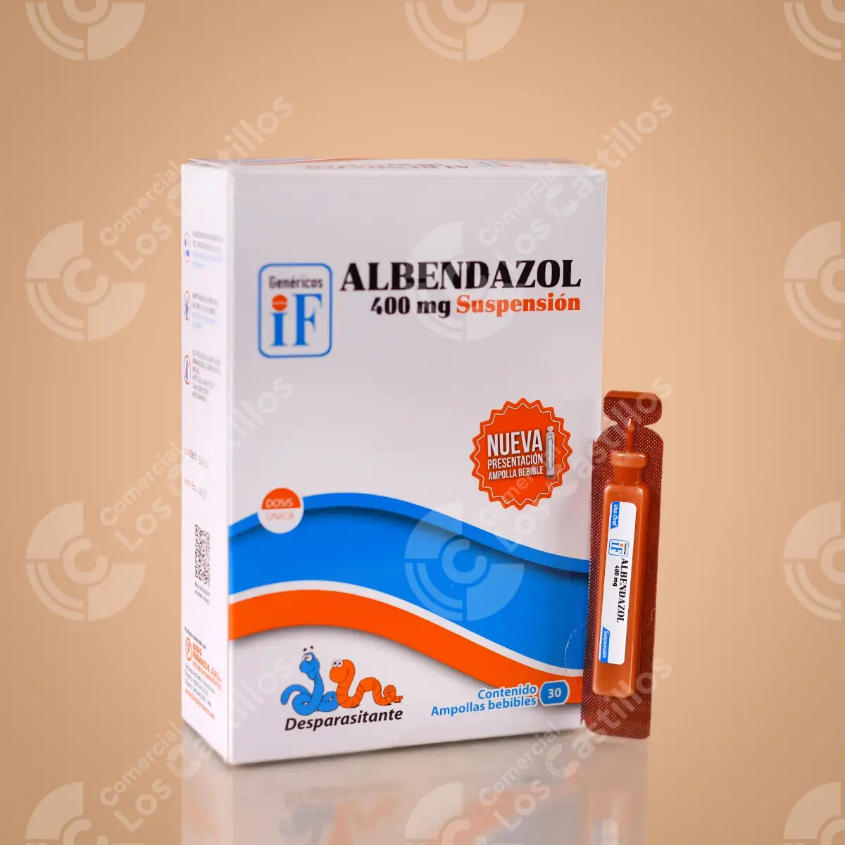 100043_0 Genéricos IF Albendazol 400mg Suspensión - Comercial Los Castillos
