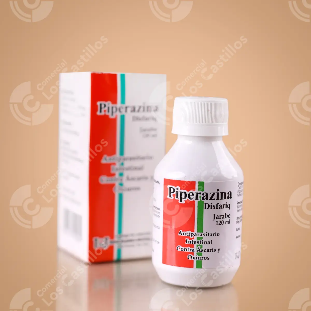 100074_0 Piperazina Disfariq Jarabe 120Ml - Comercial Los Castillos