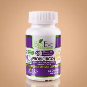 BioEva Probióticos 60 Cápsulas 500mg