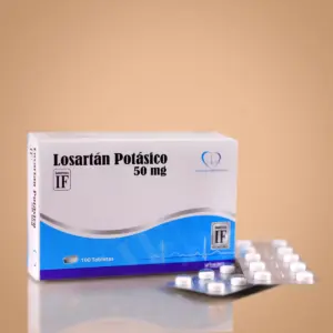 Losartán Potásico 50mg 100 tabletas