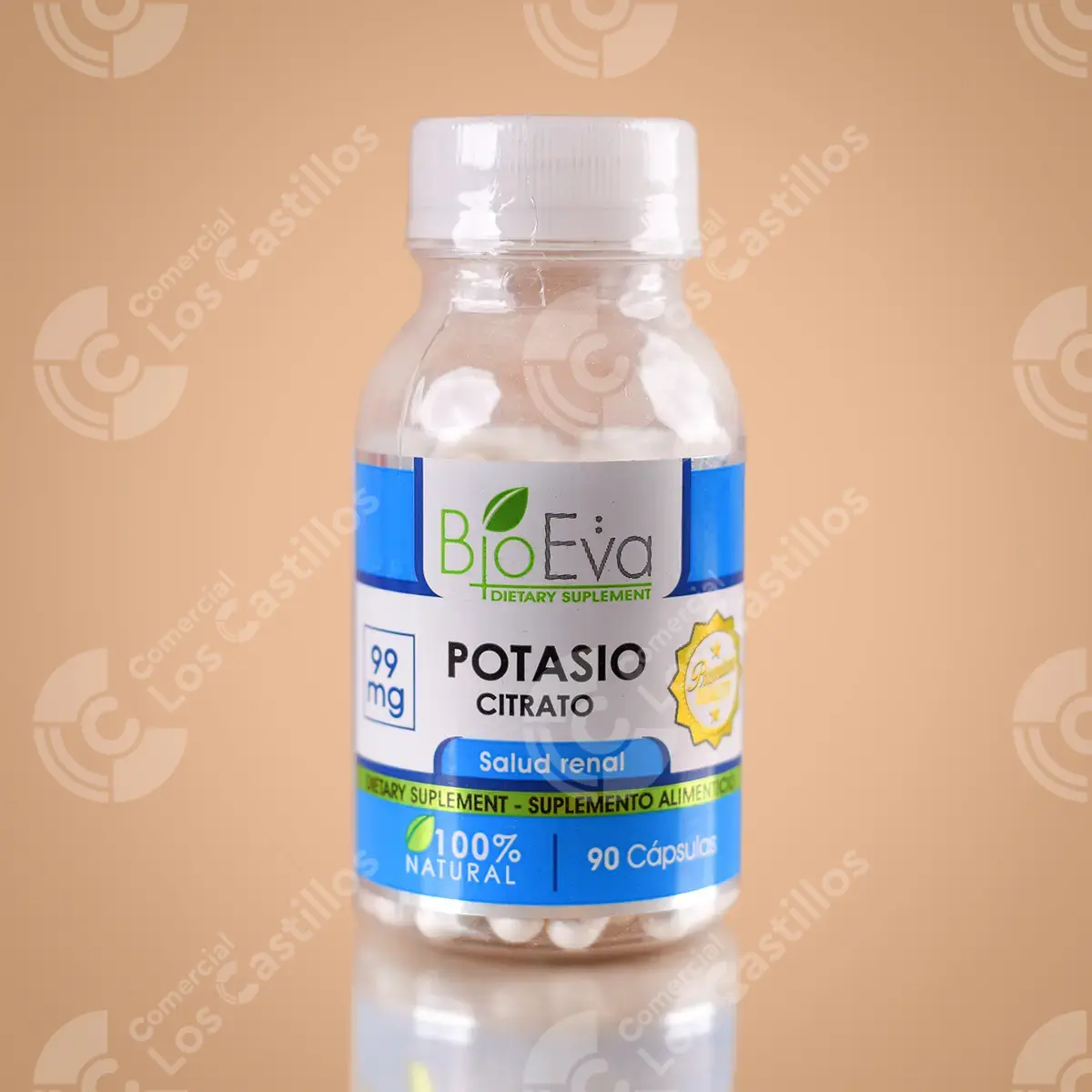 100868_0 Bioeva Potasio Citrato 99 Mg 90 Cápsulas - Comercial Los Castillos
