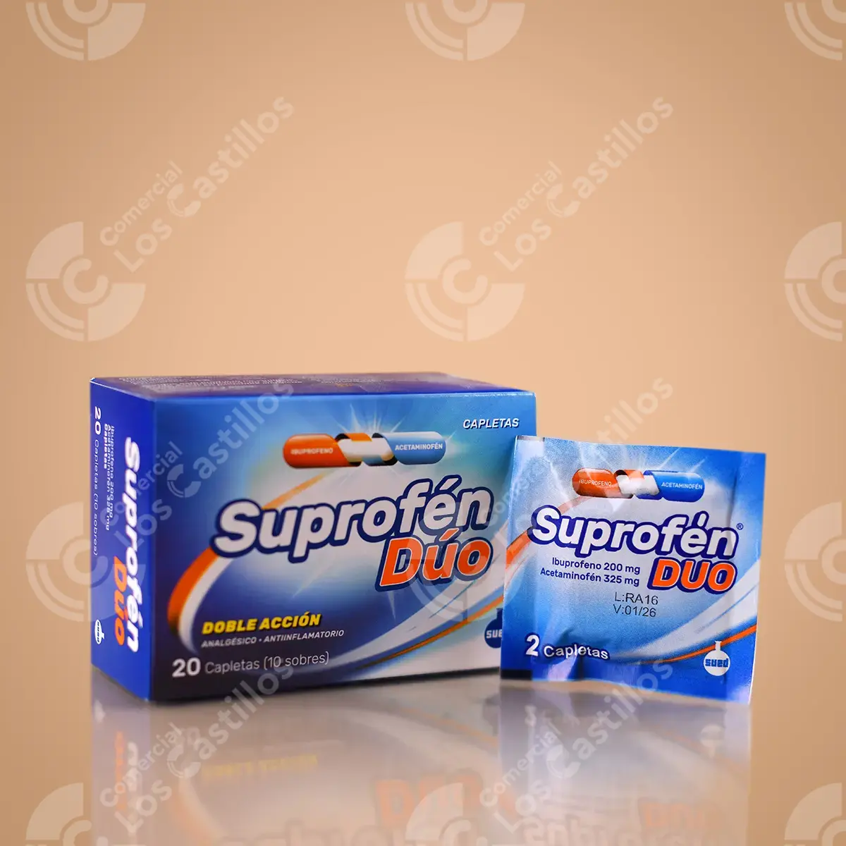 101019_0 Suprofen Duo 20 Capletas - Comercial Los Castillos