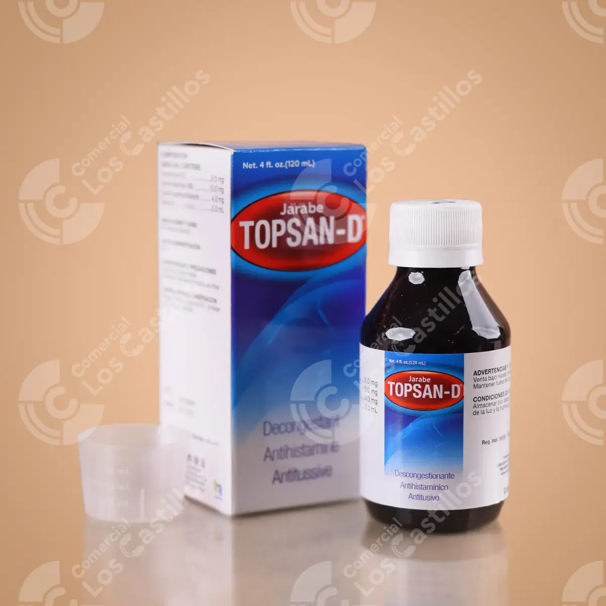 101534_0 Topsan D Jarabe Descongestionante 120Ml - Comercial Los Castillos