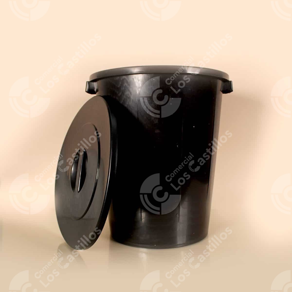 Cubo Plástico con Tapa 45L