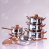Set De Ollas Acero Inoxidable 12 Piezas - Comercial Los Castillos