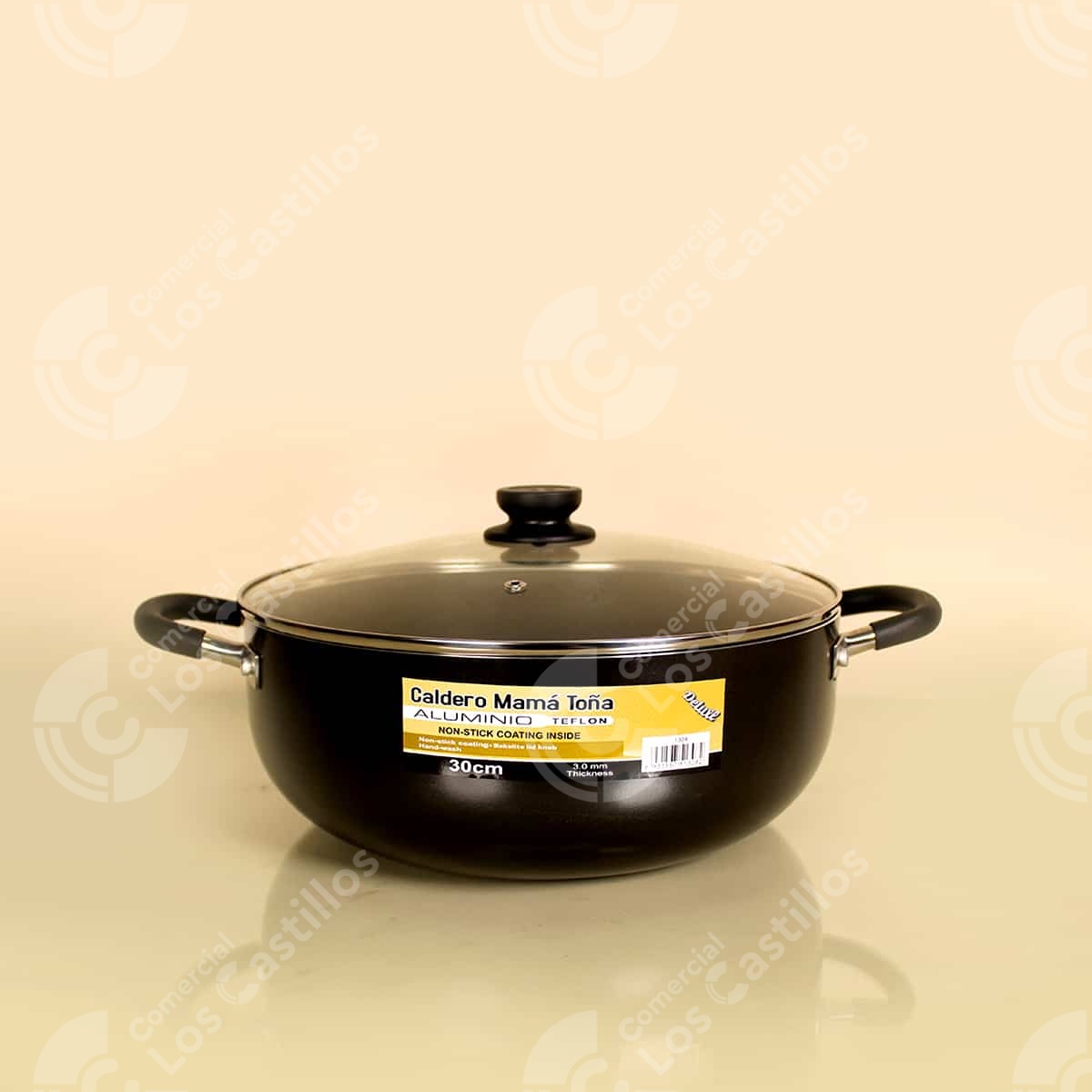 22001908_0 Caldero Teflón 30Cm - Comercial Los Castillos