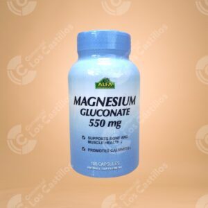 Magnesio Gluconato - Apoyo para la Salud Ósea y Muscular (550mg)