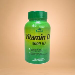 Vitamina D3 5000IU - Apoyo al Sistema Inmunológico (100 Cápsulas)