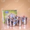 Set De Jarrones Acero Inoxidable 5En1 - Comercial Los Castillos