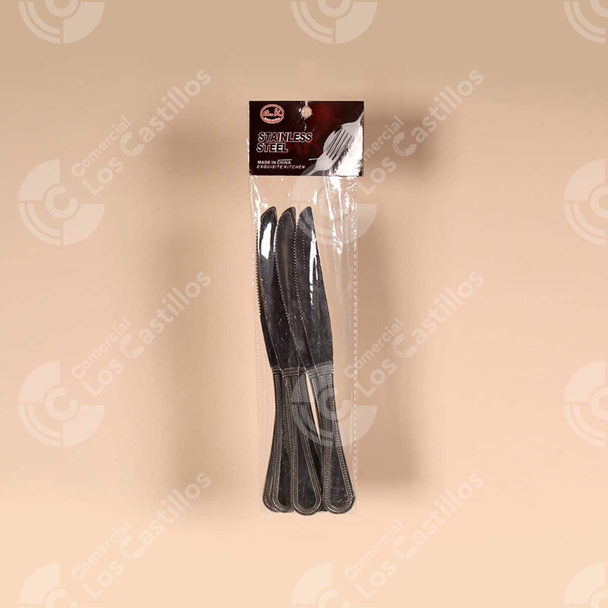 22002441_0 Set De Cuchillos De Mesa Acero Inoxidable X6 - Comercial Los Castillos