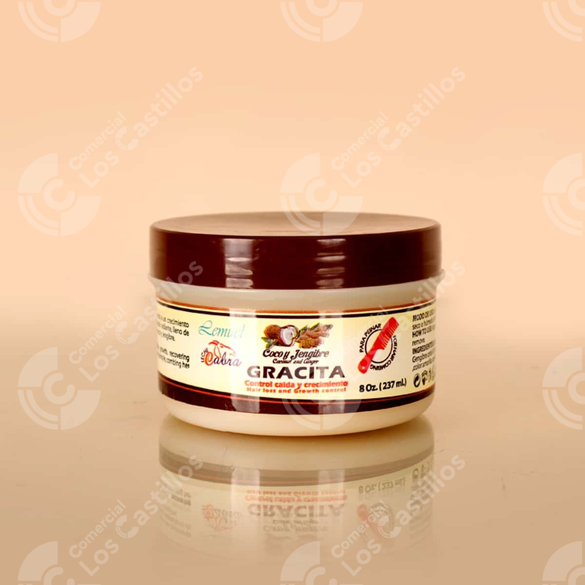 22002547_0 Crema Capilar Coco Y Jengibre 8 Oz - Comercial Los Castillos