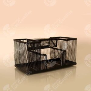 Organizador de Escritorio Metálico Negro T-50905