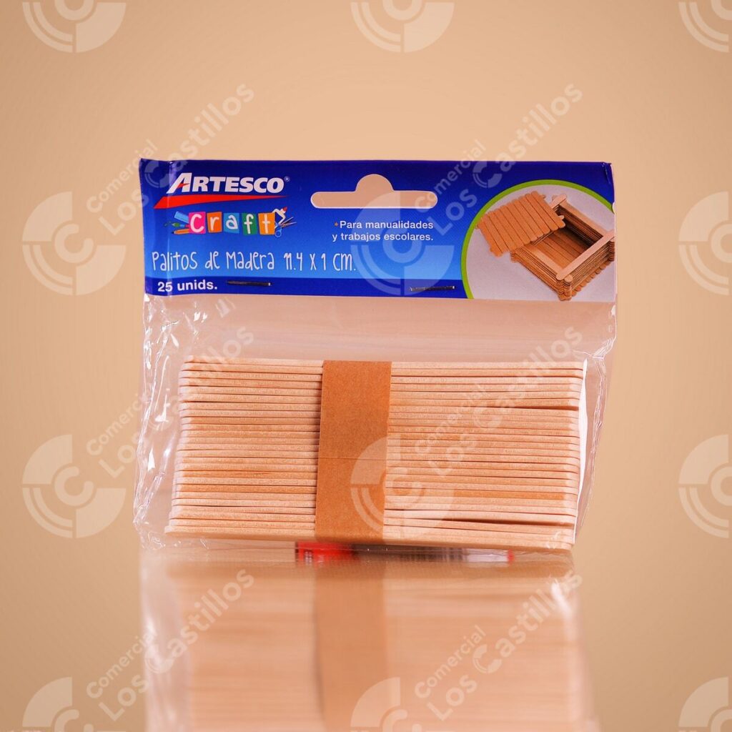 22002764_0 Palitos De Madera 25 Unidades - Comercial Los Castillos