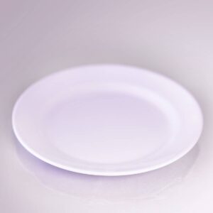 Plato Melamina Llano Blanco No.10