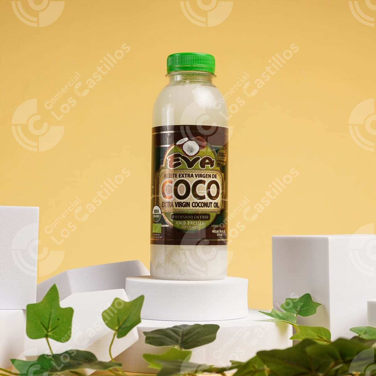 22002862_0 Aceite De Coco Extra Virgen 14.3 Oz - Comercial Los Castillos