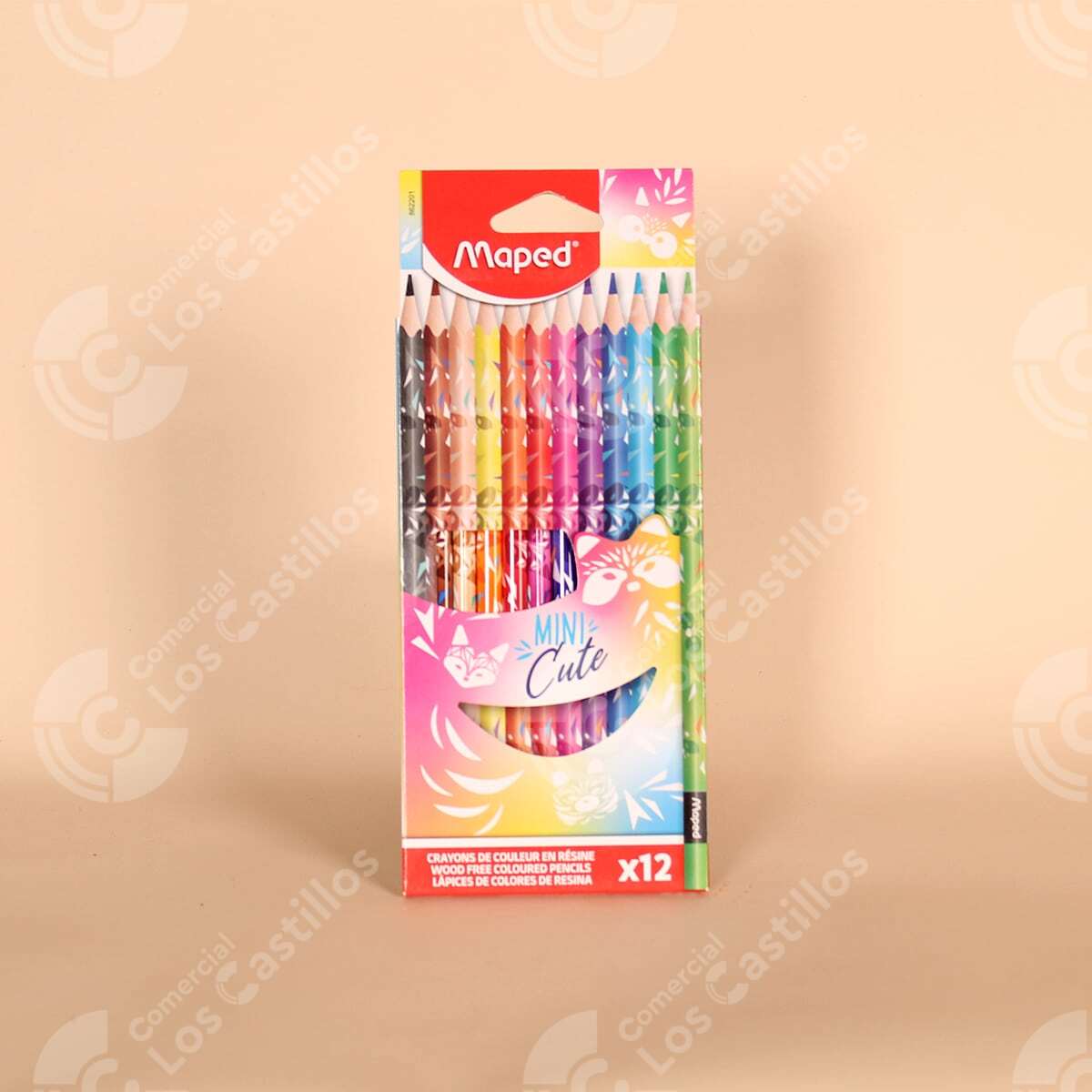 Lápices de Colores Mini Cute 12 Unidades