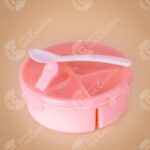 Cantina Plástica Rosa Con Cuchara - Comercial Los Castillos