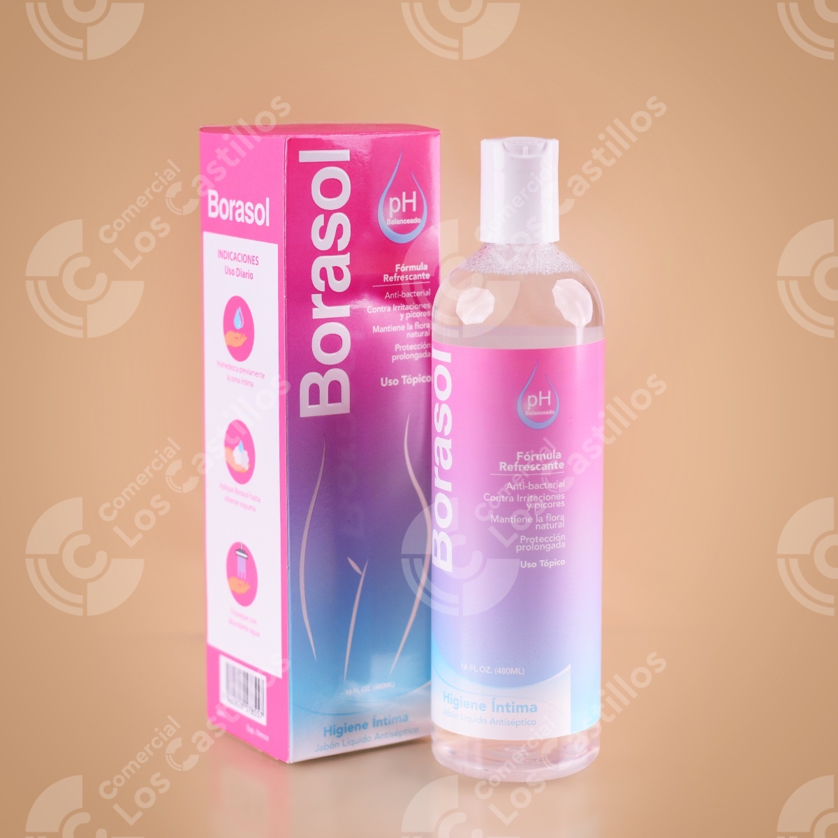 Borasol Jabón Líquido Antiséptico 16oz