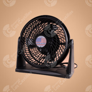 Abanico Turbo Negro AS-08 - Potente Ventilación