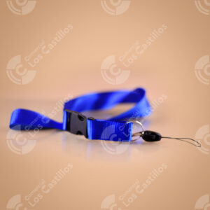 Cordón Porta Carnet Ancho Azul