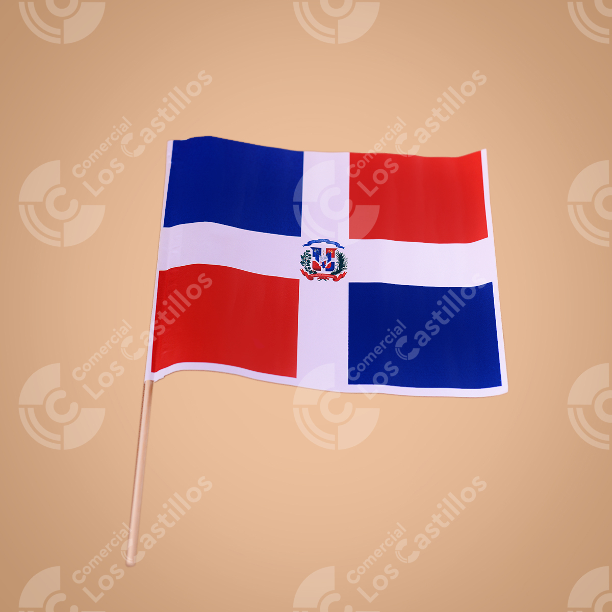 22003508_0 Bandera De Papel Dominicana - Comercial Los Castillos
