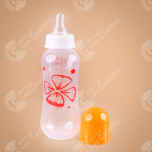 Biberón Transparente con Tapa 8oz Docena