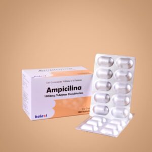 Hindu Ampicilina 1000mg 100 Tabletas