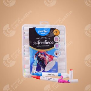 Marcadores Acrílicos Set 24 Colores