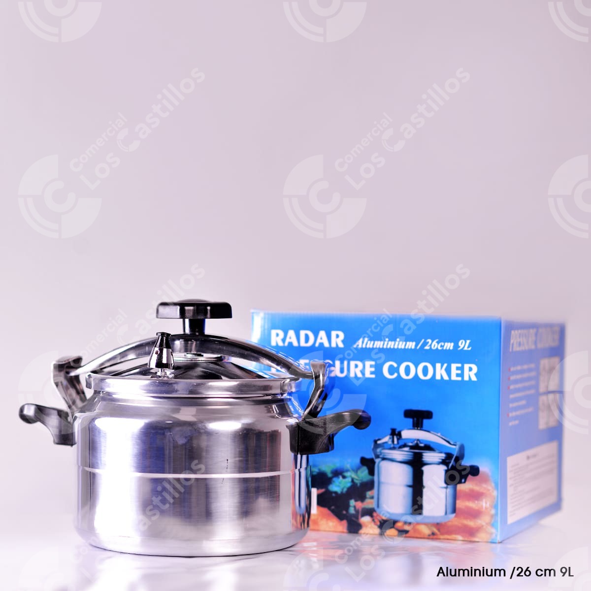 2200924_0 Radar Olla De Presión 9L 26Cm Aluminio - Comercial Los Castillos