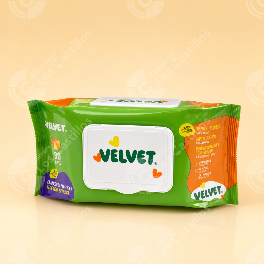 Velvet Toallitas Wipes Húmedas 80 uds