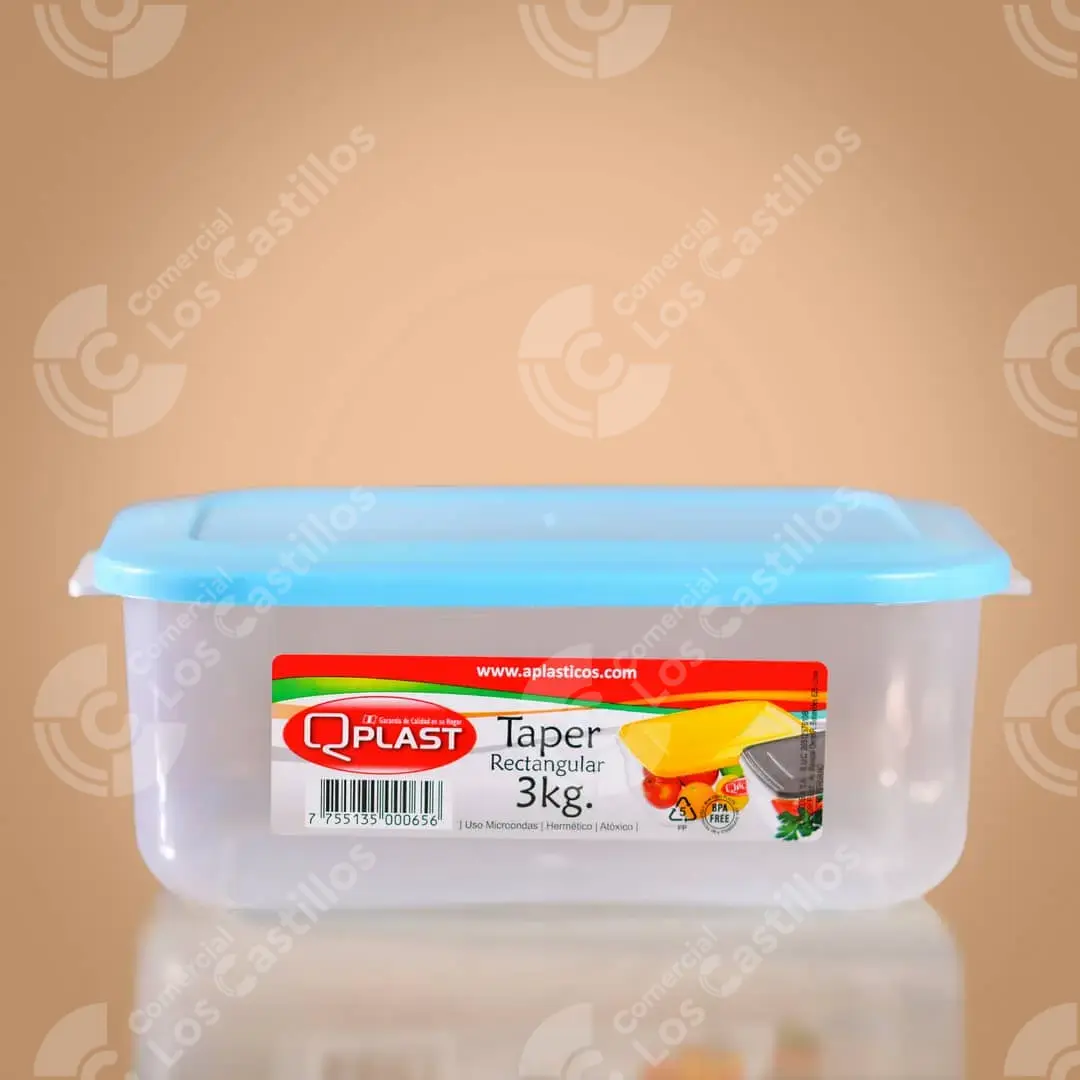 895337_0 Cantina Plástica Rectangular – Almacenamiento Eficiente (1.4 Lit) - Comercial Los Castillos