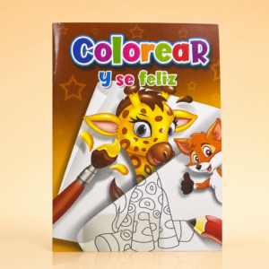 Libro De Colorear Y Sé Feliz Con Animales Para Niños