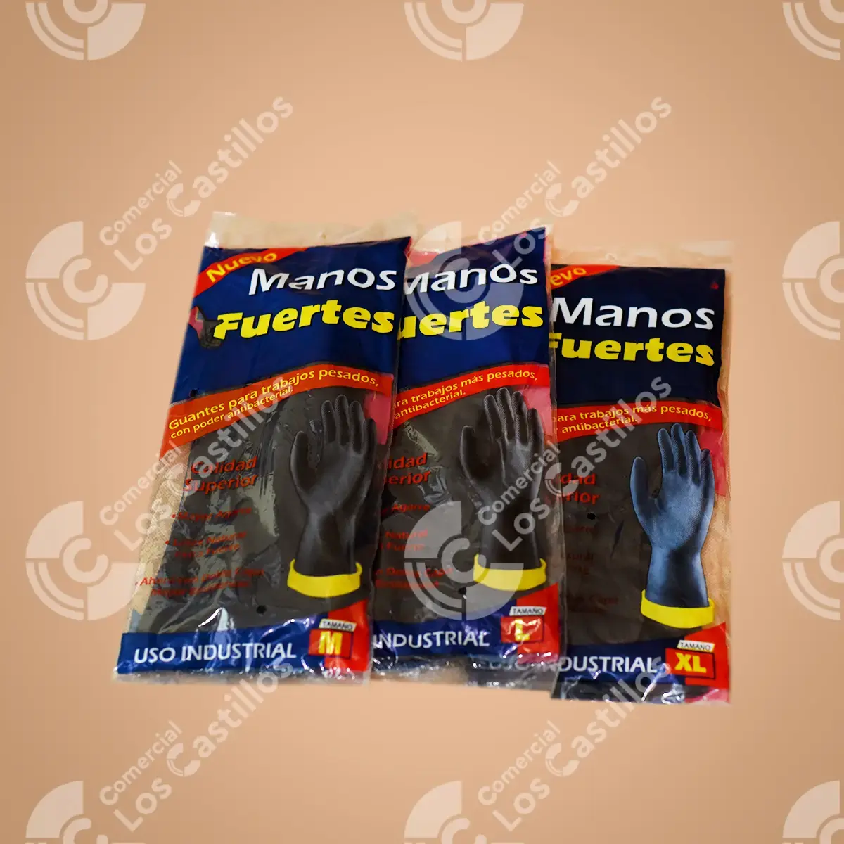 P000003442_0 Guante Negro Manos Fuerte - Comercial Los Castillos