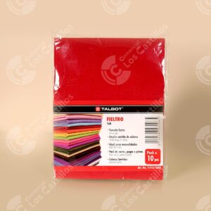 Fieltro Tamaño Carta Pack x 10
