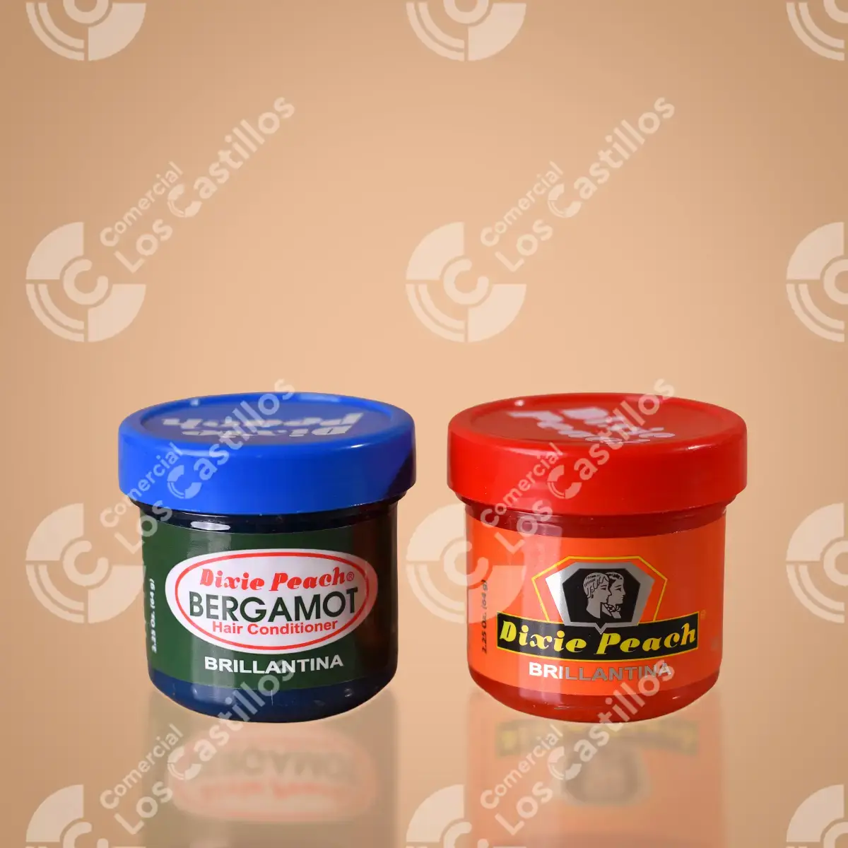 P000010907_0 Dixie Peach Brillantina Hair Conditioner 2 Oz - Comercial Los Castillos