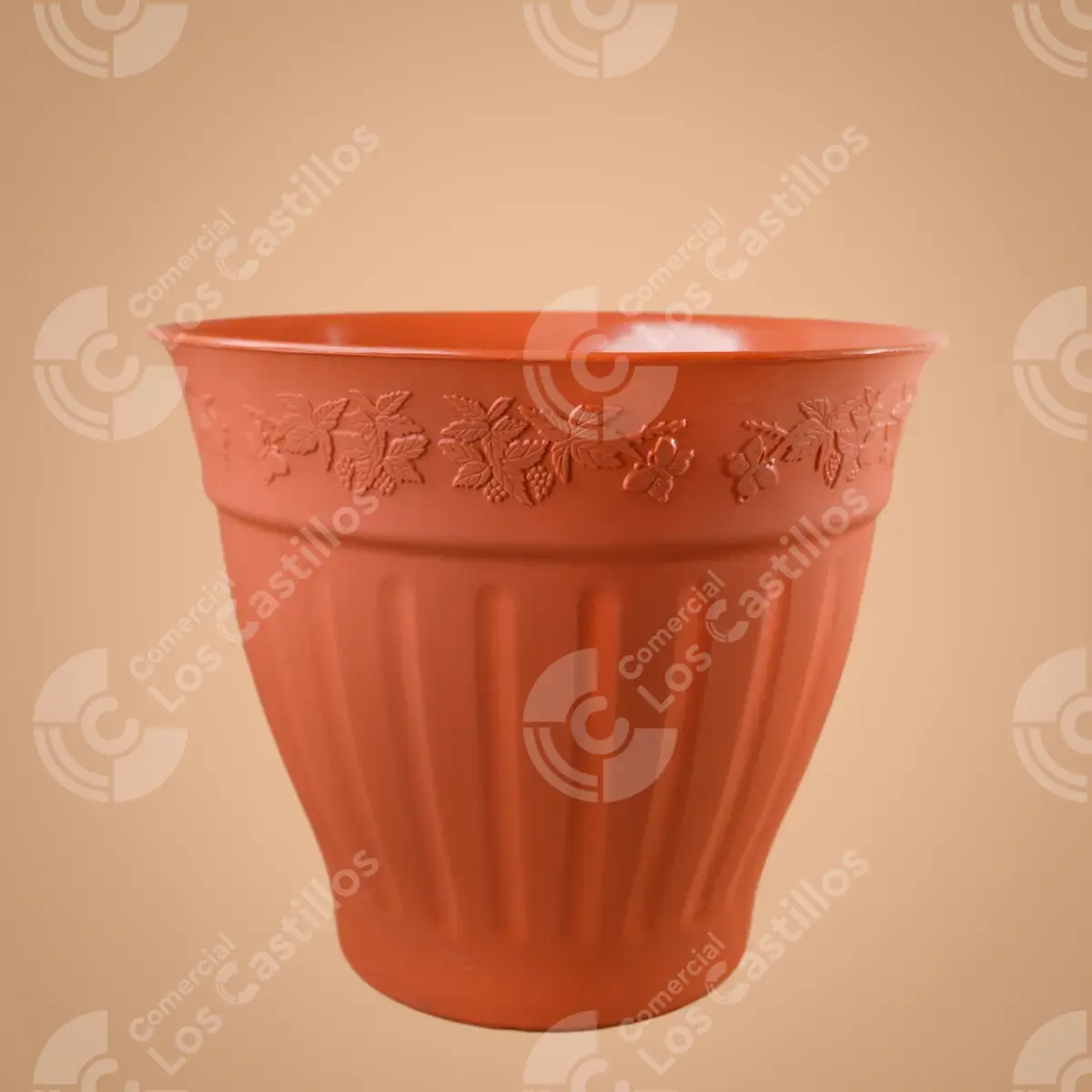 Pr18T_0 Tarro Planter - Diseño Redondo (18 Cm) - Comercial Los Castillos