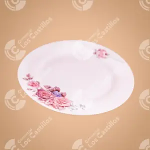 Plato Llano 10.5 Mm-2490 – Elegancia Floral (10.5 Pulgadas) - Comercial Los Castillos
