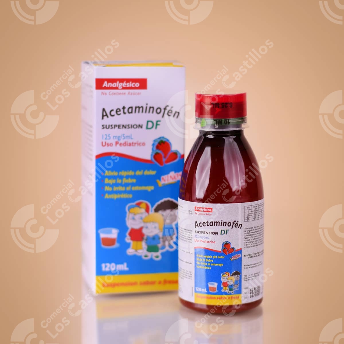 00021_0 Acetaminofen Jarabe - Alivio Del Dolor Y Fiebre (120Ml) - Comercial Los Castillos