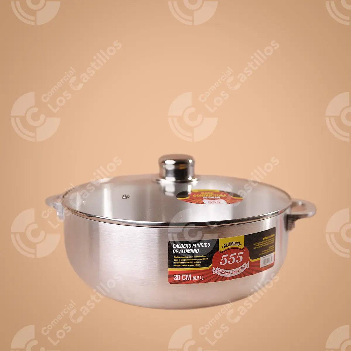 000621_0 Caldero Aluminio 555 – Calidad Superior (30 Cm) - Comercial Los Castillos
