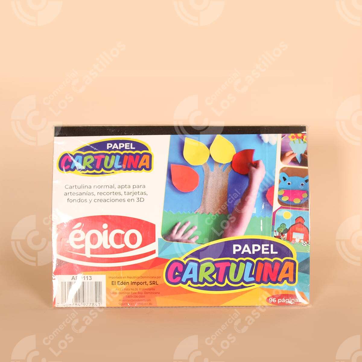 00128_0 Set Papel Cartulina 96 Páginas - Comercial Los Castillos