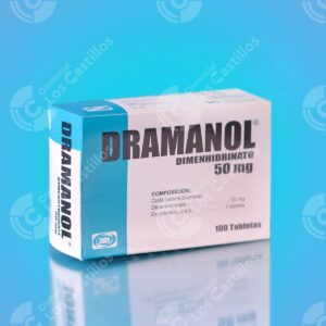 Dramanol 50mg - Alivio de Náuseas (100 Tabletas)