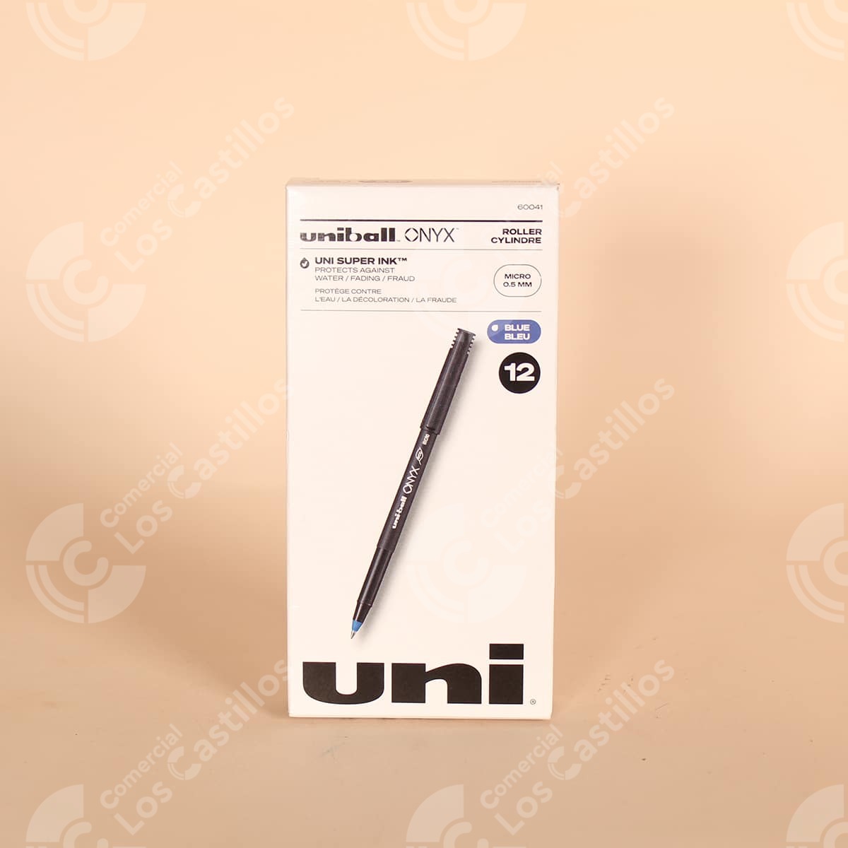 001989_0 Uni-Ball Bolígrafo Onyx Negro 12 Unidades - Comercial Los Castillos