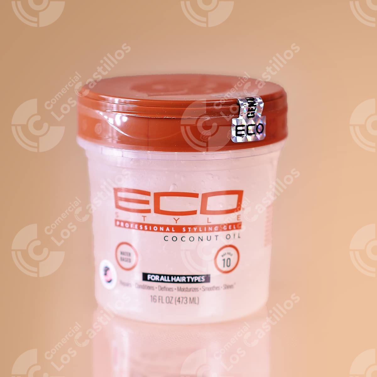 002211_0 Gelatina Con Aceite De Coco - Fijación Fuerte (16Oz) - Comercial Los Castillos