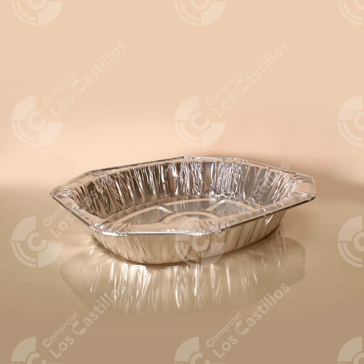 002601_0 Bandeja Aluminio Ovalada Cocina - Comercial Los Castillos