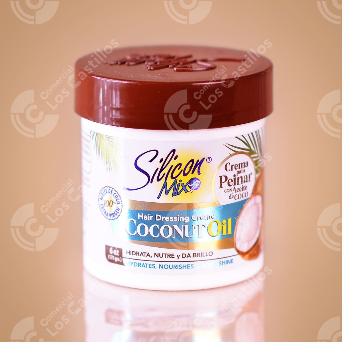 002728_0 Crema Para Peinar Silicon Coco 6 Oz - Comercial Los Castillos