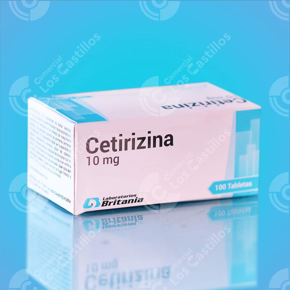 00324_0 Cetirizina Df 10Mg - Alivio Alergias (100 Tabletas) - Comercial Los Castillos