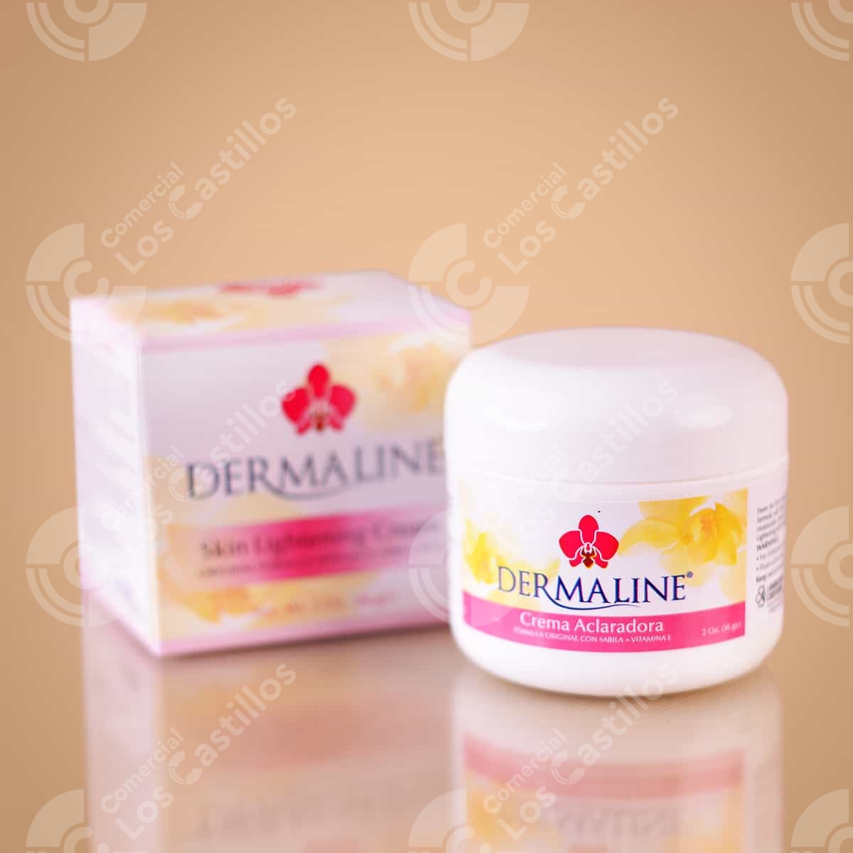 00422_0 Crema Acladora Dermaline 2 Oz - Comercial Los Castillos