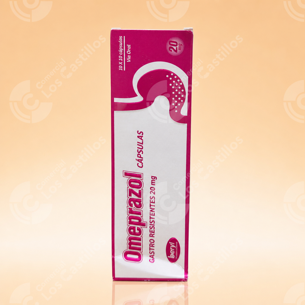 00926_1 Omeprazol 20MG - (Caja) - Comercial Los Castillos