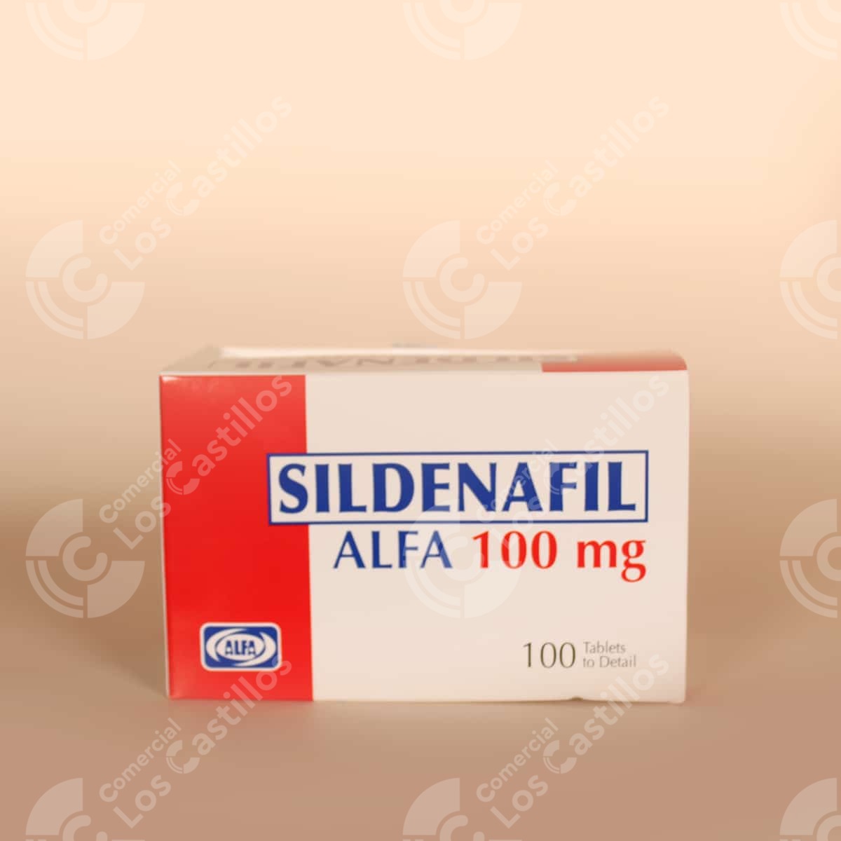 01153_0 Sildenafil 100 mg - Ayuda a la disfunción eréctil (100 tabletas) - Comercial Los Castillos